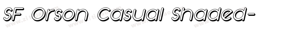 SF Orson Casual Shaded字体转换